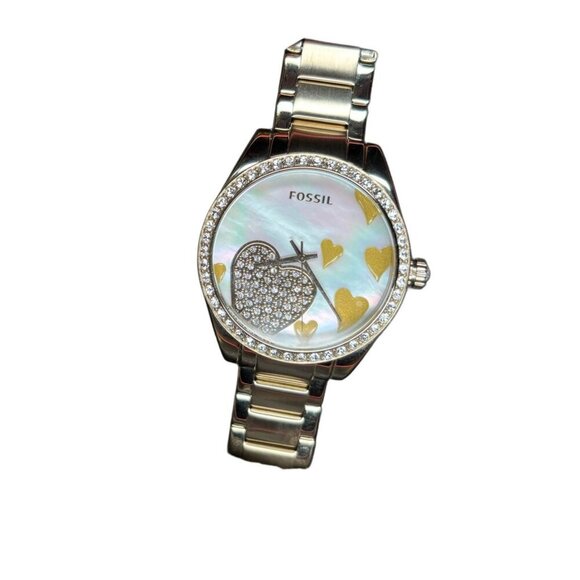 Fossil Watch Genuine Women's Quartz Watch w/Rhinestones Battery Required - Picture 1 of 6